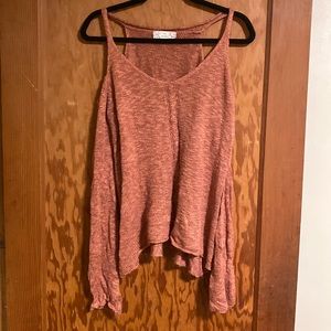 Cold Shoulder Knit Sweater